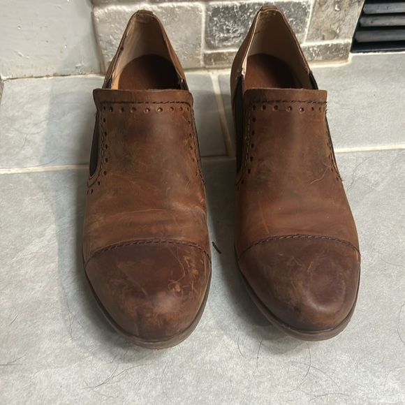 Kork Ease Korks Gertrude Slip On Shoes Womens 8 Leather Round Toe Short Bootie - Picture 3 of 13